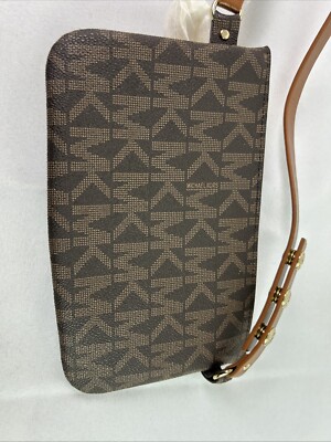 NWT Michael Kors Brown & Gold Chain Belt Bag Fanny Pack MK  display picture 1