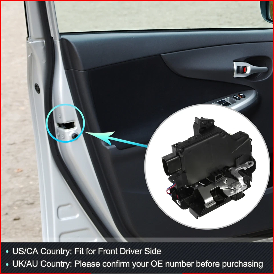 Pack (1) Front Left Door Lock Actuator for PORSCHE 911 996 MODELS 1998-2004 - image 2 of 4