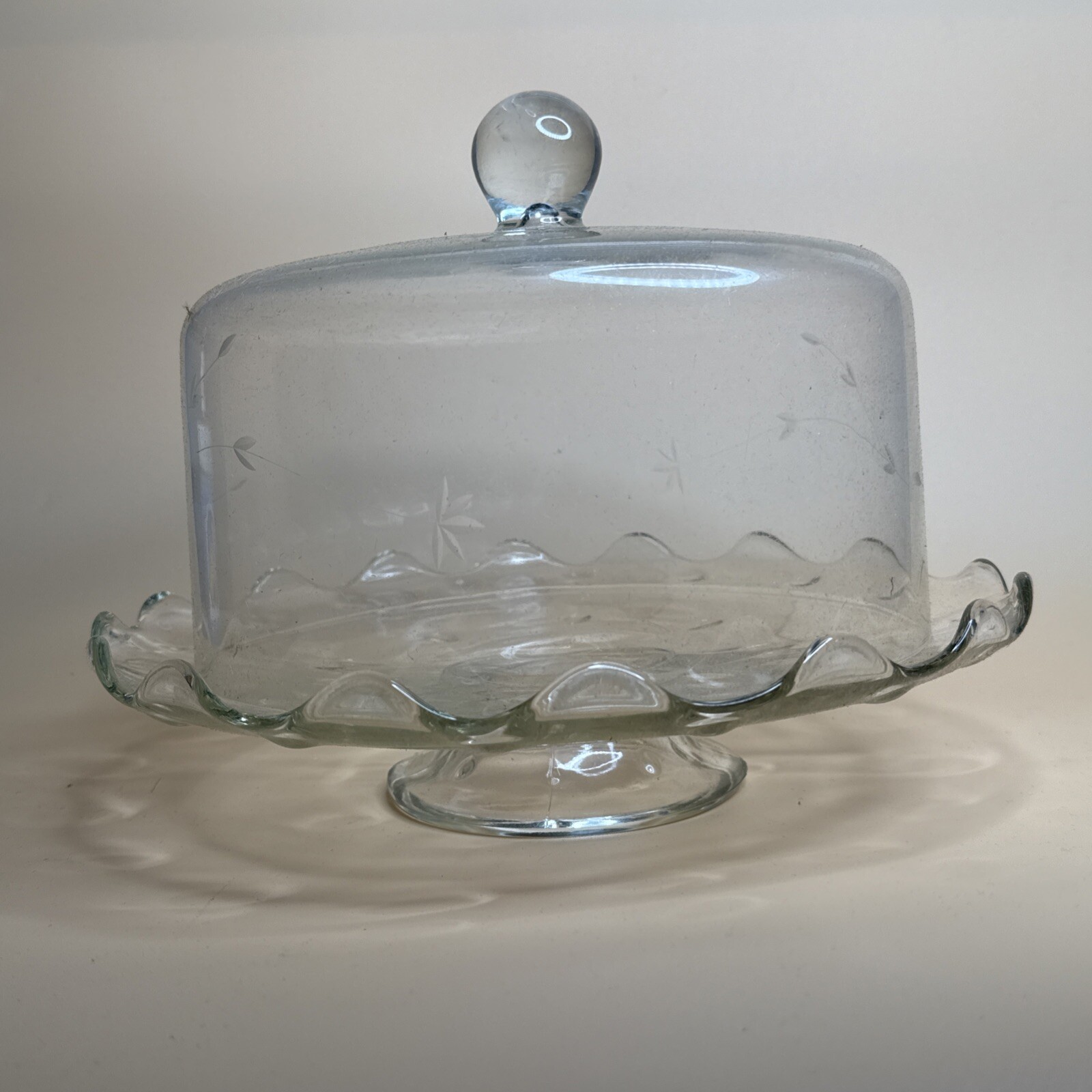 Princess House Deluxe Cake Plate 045 Unused