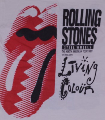 Rolling Stones Living Color Steel Wheels No. American Tour 1989 S 