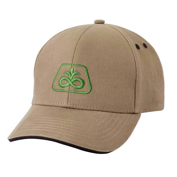 PIONEER SEED *BEIGE Canvas Like TWILL* Trademark Logo CAP HAT