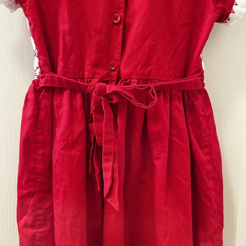 The Heritage Collection by Rachel Riley Red Classic Smocked Dress Girls Size 5 - Picture 12 of 12