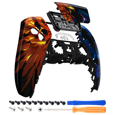 Replacement Front Housing Shell Touchpad with Repair Tools for PS5 Controller