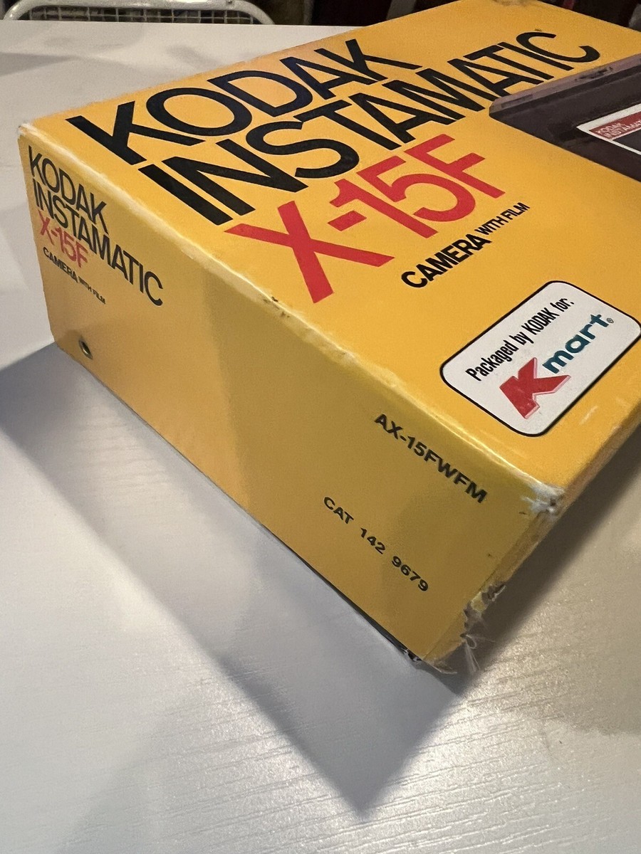 Vintage Kodak Instamatic X-15F camera with original box & manual
