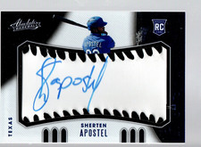 2021 Absolute Rookie Baseball Material Signatures Black #115 Sherten Apostel /60