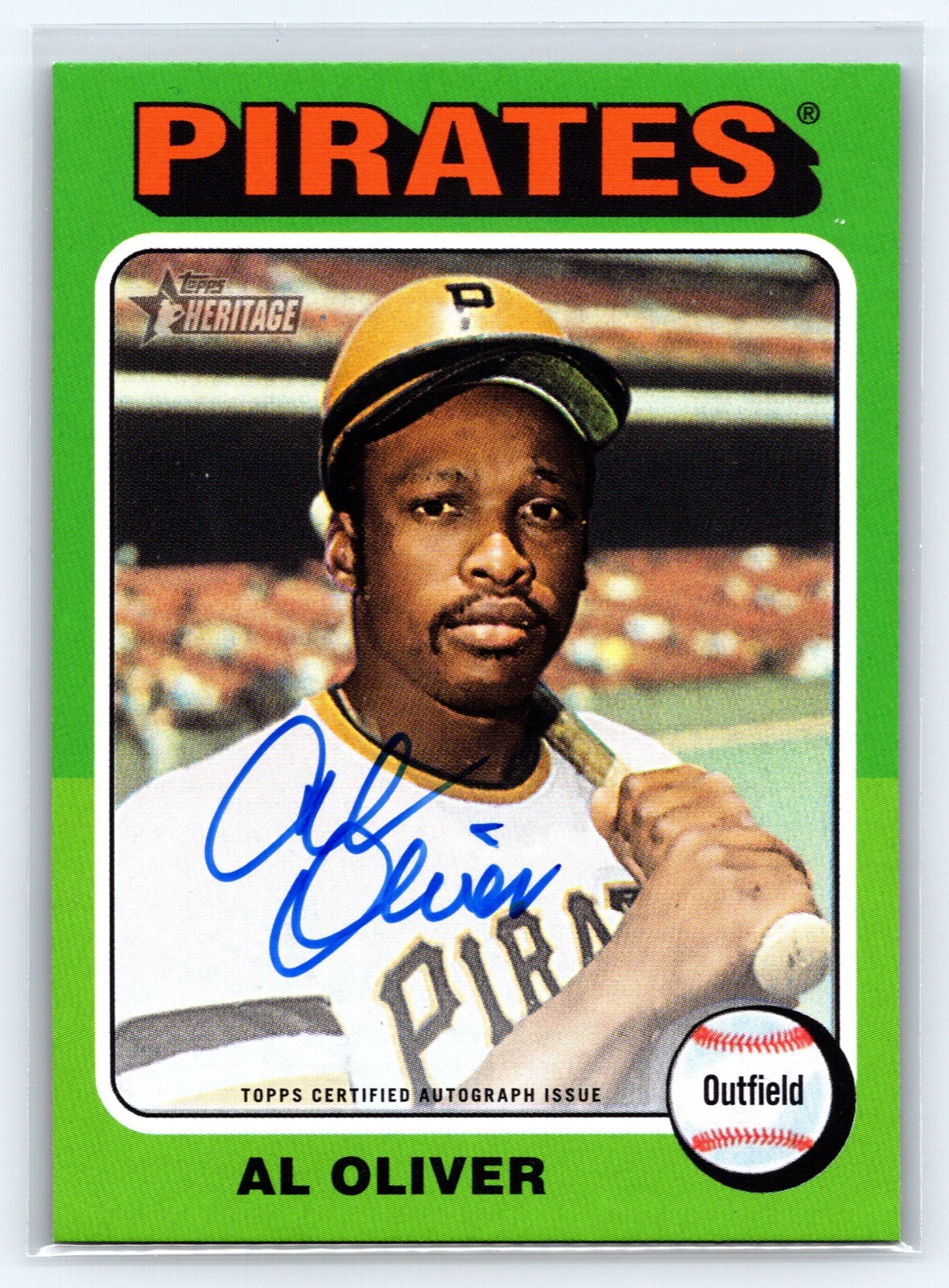 2024 Topps Heritage Real One Autographs Al Oliver Auto Pirates #75RO-AO