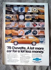 1978 Chevrolet Chevette Print Ad - A lot more car for $282 less