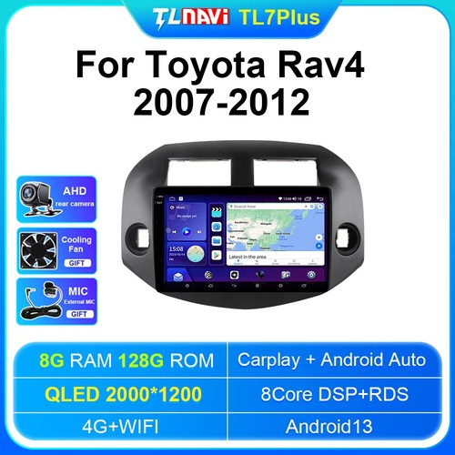 For Toyota RAV4 2007 2008 - 2012 Carplay Android 13 Car GPS Radio Stereo Wifi - Picture 22 of 48