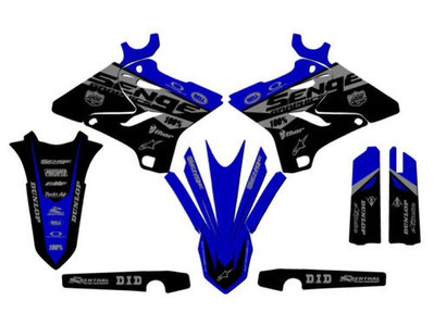2002-2004 Passt Für POLISPORT RESTYLE YZ 250 2-TAKT BINARY Blau Senge Grafikset