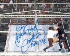 MICK FOLEY SIGNED HELL IN A CELL 8x10 PHOTO BECKETT COA WRESTLING LEGEND