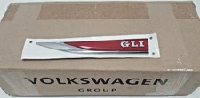 17A853688 JZQ BRAND NEW GENUINE VW   LH EMBLEM "GLI" RED/CHROME  JETTA 2019-2021