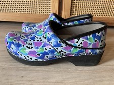 Dansko LT Pro Patent Love Heart Work Nursing Clogs Shoes EU 40/ US 9.5-10