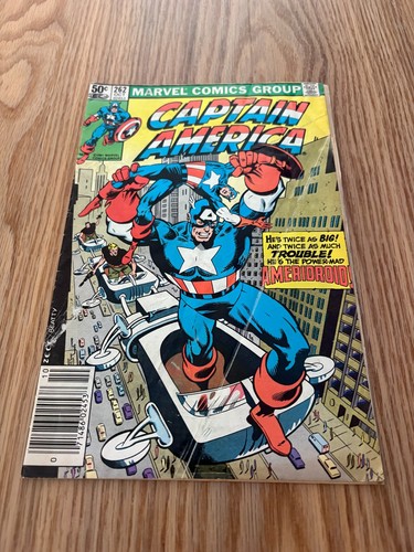 Captain America  262  VG-  3.5  Red Skull  Nomad  Ameridroid  Marvel  1981