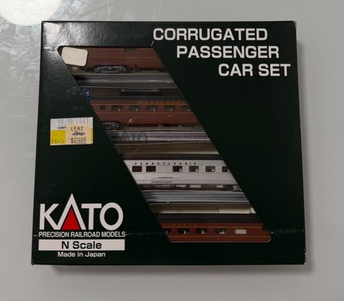 Juego de vagones de pasajeros corrugados escala KATO N Pennsylvania 106-1702 (Juego C) | Condition: New