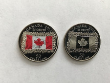 Canada 25 cents lot of 2015 Flag uncirculated BU