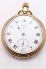 F Vintage Waltham Tempus Open Face Pocket Watch Gold Plated, Parts Only