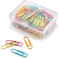 Paper Clips 28Mm Assorted Color Paperclips for Office Premium Clips for Paperwor