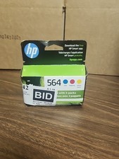 HP 564 Tri-Color Ink Cartridge Genuine OEM Sealed Standard Yield Exp Jul 2025