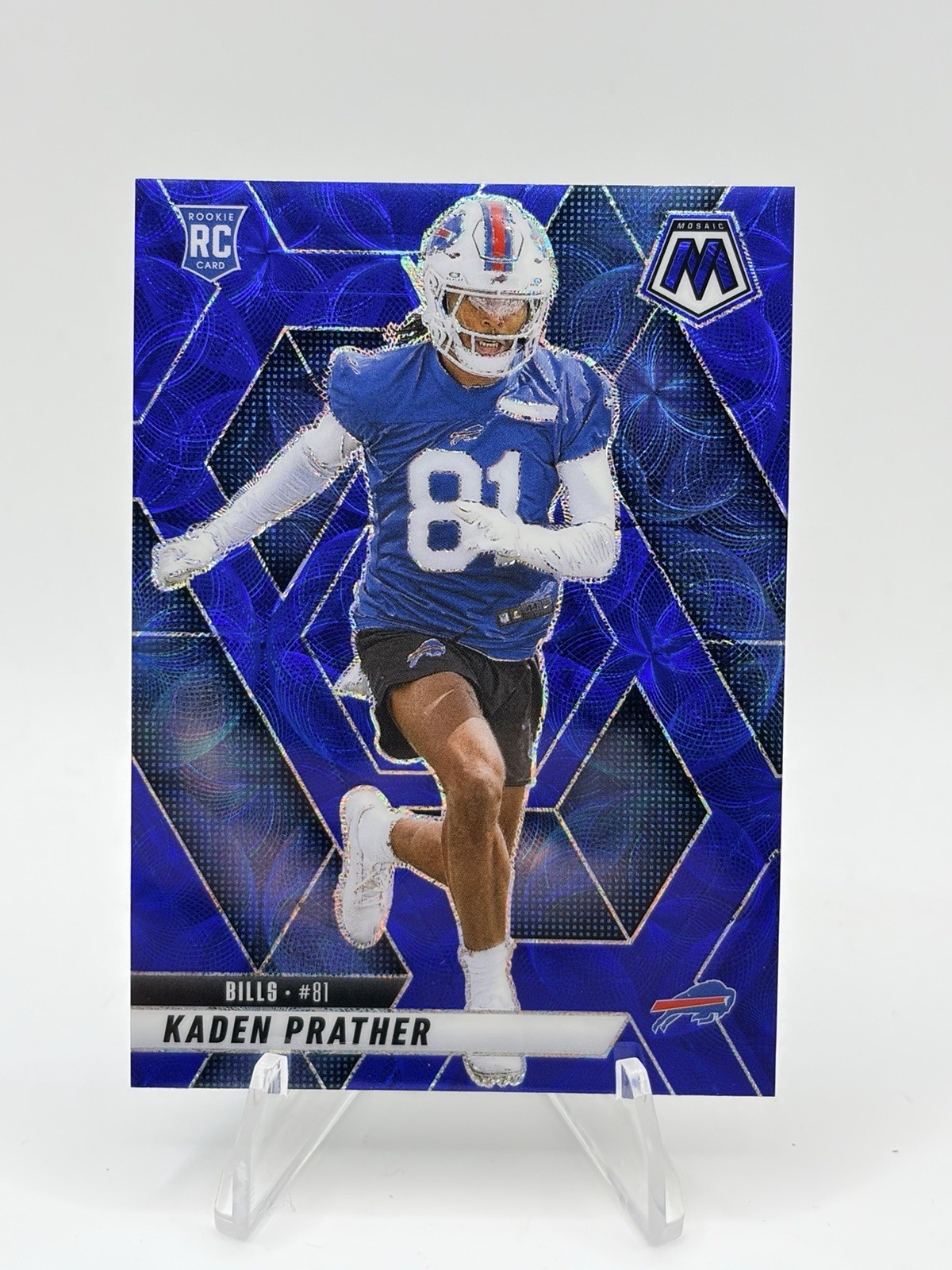 Kaden Prather 2025 Panini #343 Blue Scope Prizm RC Bills