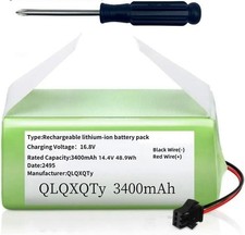 3400mAh Replacement Battery 14.4V for Eufy RoboVac 11 11S 30 30C 15C 15T 12 35C