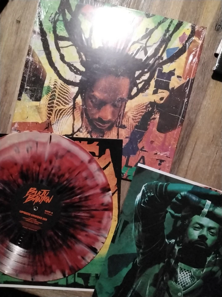 2 LP Buju Banton - Upside down 2020 - Reggae - Red Orange Black Splatter / NEU - Bild 4 von 4