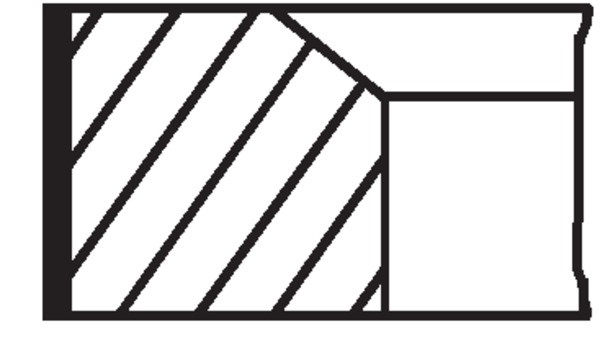 Fits MAHLE 081 RS 00116 0N0 Piston Ring Kit 081 RS 00116 0N0 78 -1,75-2 Piston