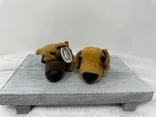 Lot of 2 Mini Artist THE DOG 4" Plush Stuffed Toys from McDonalds Happy Meal