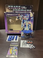 1984 Vintage G1 Transformers Decpticons Soundwave & Buzzsaw Original Box Prerub