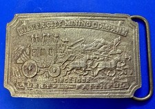 Wells Fargo Silver City Mining Company Alert and Faithful Vintage Belt Buckle
