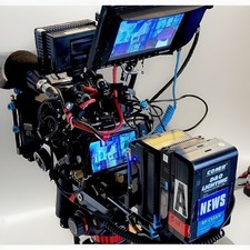 Cinema Movie Making Equipment.  Black Magic Cinema 4K Camera. LED Lighting.