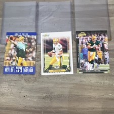 Brett Favre Green Bay Packers, Topps, Score, Donruss Playoff. 3 Card Lot