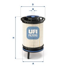 UFI Kraftstofffilter 26.130.00 Filtereinsatz für AUDI Q7 4MB 4MG 4MQ TDI quattro