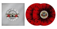 GUNS N' ROSES - GREATEST HITS, 2024 EU RED/BLACK SPLATTER vinyl 2LP