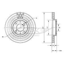 2x Bremsscheibe vorne für Fiat 500 312 C 500E 332 Bravo 2 198 Doblo 223 | 26228