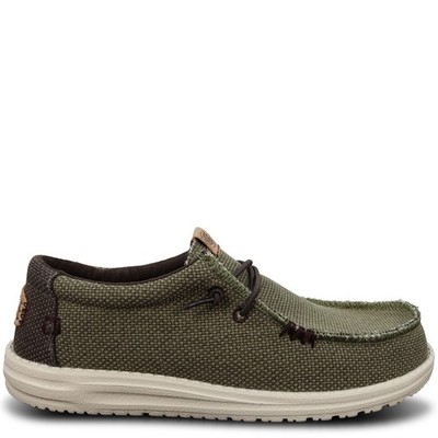 HEY DUDE - Herren Halbschuh grün 'WALLY BRAIDED'