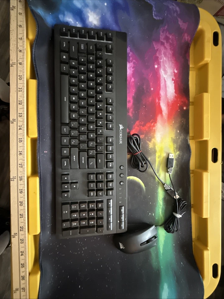 Corsair K55 RGB Wired Keyboard + Harpoon Wired Mouse 35 Inch Custom Mouse Pad! - Image 3 of 4