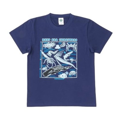 [COLORATA] Deep Sea Biological Illustrated T-Shirt Kurzarm Gr. L NEU