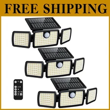 PIR Motion Sensor Solar Lights 3-Pack