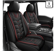 Seat Covers Fit for Ford F150 2009-2026 - F250/F350/F450 2017-2026, Redline, 5