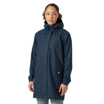 Helly Hansen Women's Moss Hooded Waterproof Windproof Raincoat Navy Size X-Large