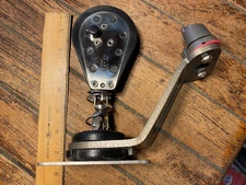 Lightly Used Harken Swivel Cam Base #144 w/75mm Hexaratchet block, New Cam Cleat
