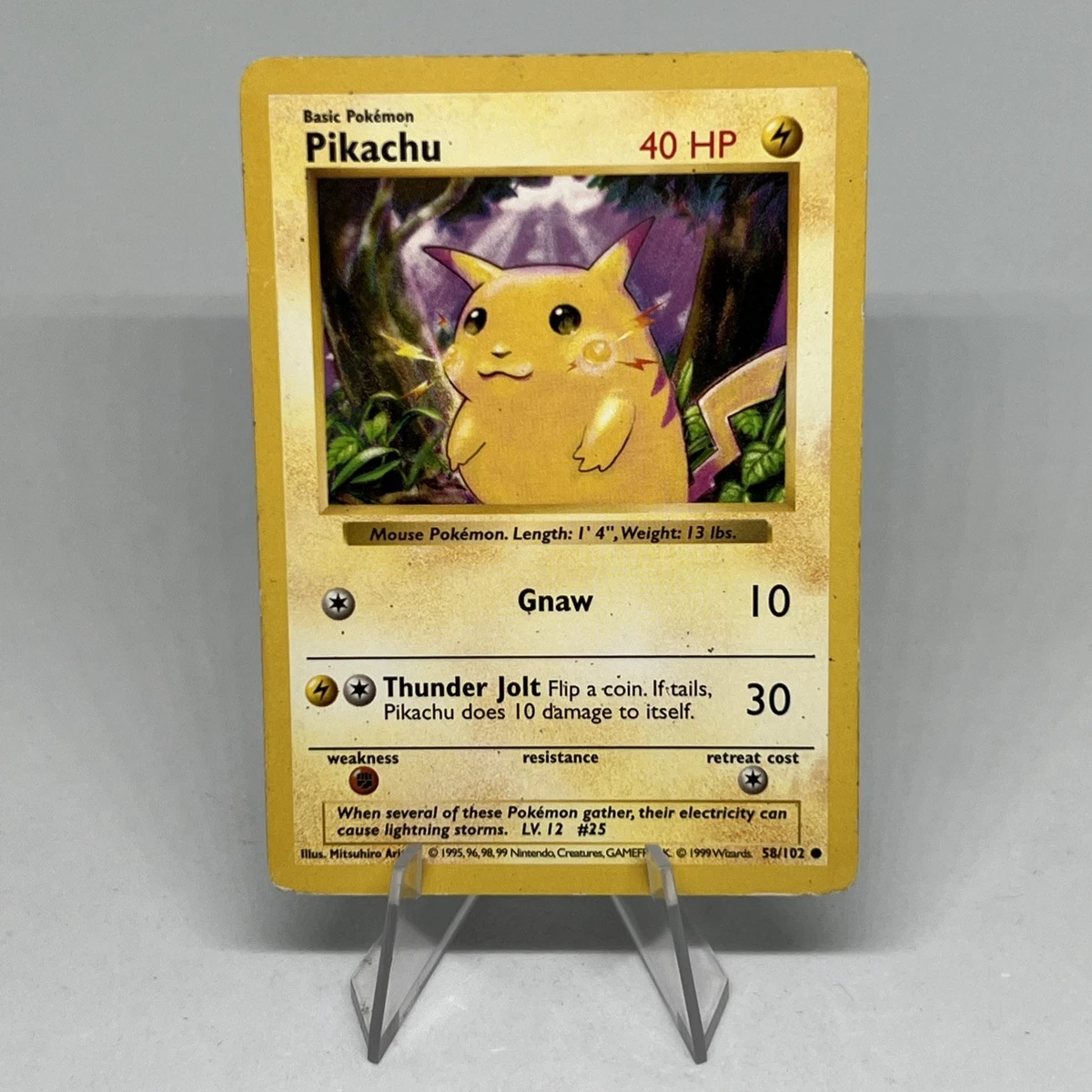 Pikachu Pokémon TCG Shadowless Individual Collectible Card Game