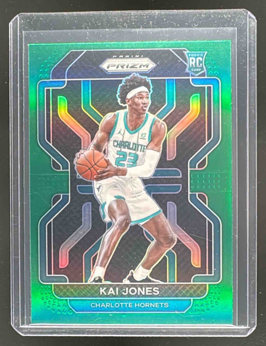 EL.196 Kai Jones 2021 Panini Prizm #323 Green Rookie RC