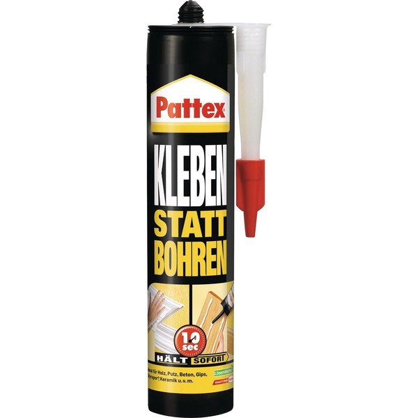 Montagekleber Kleben Statt Bohren Weiß 400G Kartusche Pattex Baukleber Kleber-image
