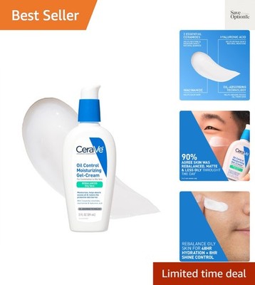 CeraVe Oil Control Moisturizing Gel-Cream, Face Moisturizer for Oily Skin, Niaci