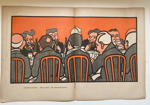 L'Assiette au Beurre #345 The Jurors 1907 French Legal System Satire Cartoons - Picture 5 of 9
