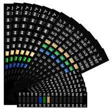 18 PCS Aquarium Thermometer Strips Stick on Fish Tank Temperature Gauge, Tempera