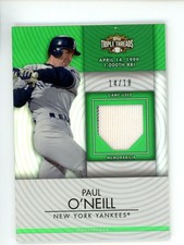 PAUL O'NEIL 2012 TOPPS TRIPLE THREADS 1,000TH RBI GAME USED RELIC /18 #TTUR-71