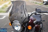 Wanderer Touring Smoked Screen/Windshield Kit For Royal Enfield Meteor 350 @Re