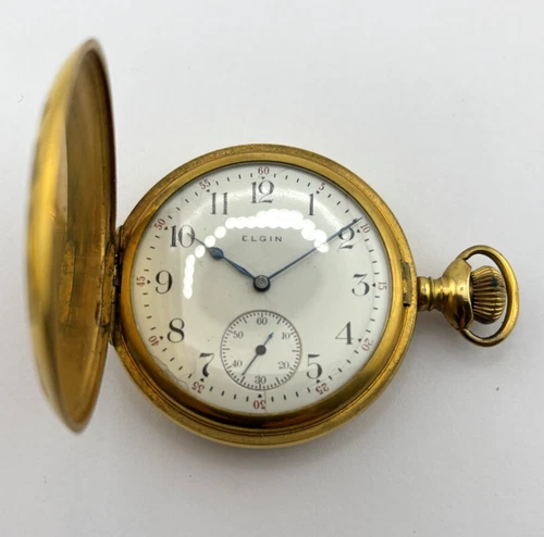 Elgin Antique Mechanical Pocket Watch 15J  16s   16633787 WORKS!